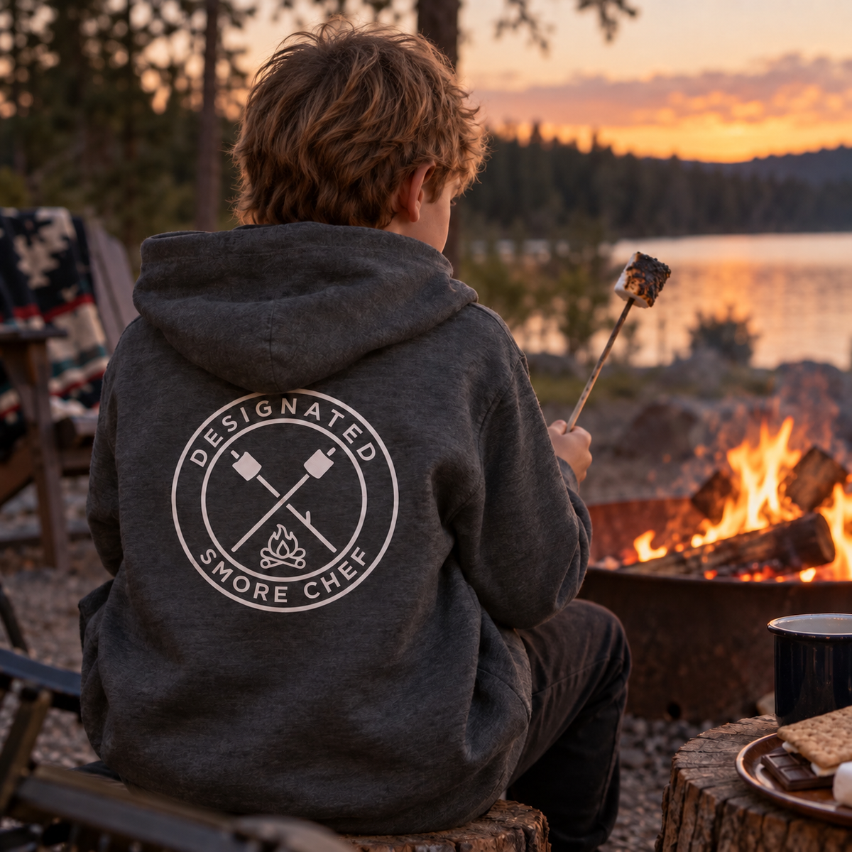 Designated S'more Chef Youth Hoodie