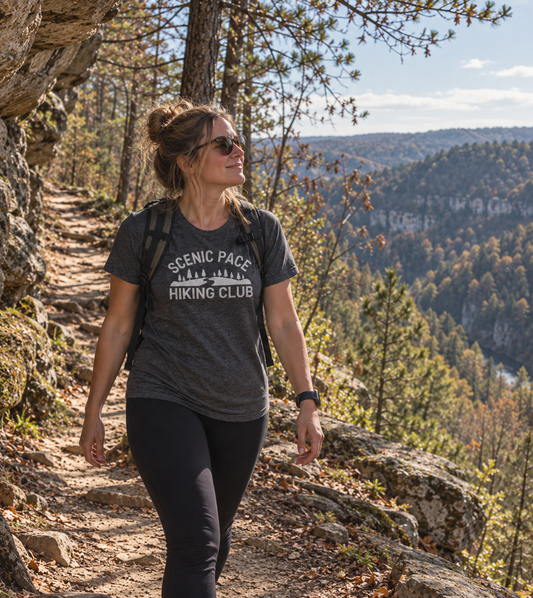 Scenic Pace Hiking Club Unisex T-Shirt