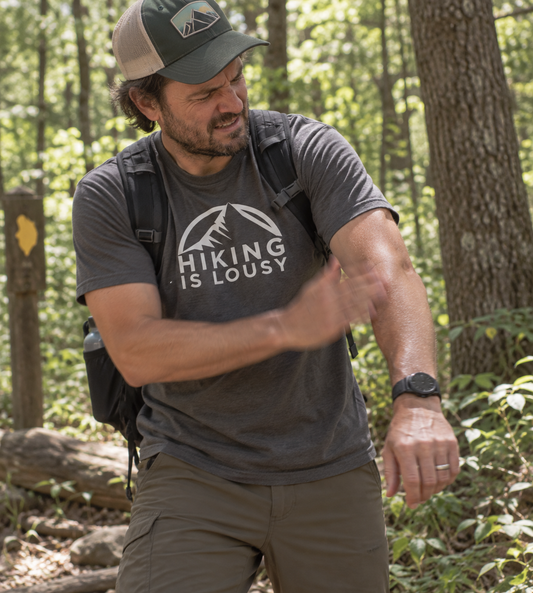 Hiking is Lousy Tee Unisex Tshirt