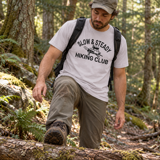 Slow and Steady Hiking Club Unisex T-Shirt